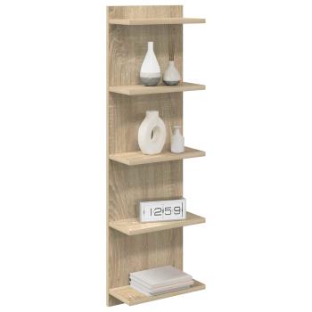 Wandregal Sonoma-Eiche 30 x 15 x 100 cm Holzwerkstoff