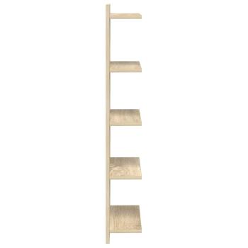 Wandregal 2 stk. Sonoma-Eiche 30 x 15 x 100 cm Holzwerkstoff