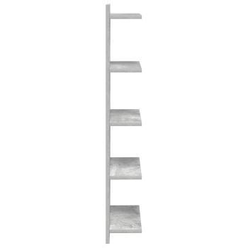 Wandregal Betongrau 30 x 15 x 100 cm Holzwerkstoff