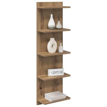 Wandregal 2 stk. Artisan-Eiche 30 x 15 x 100 cm Holzwerkstoff