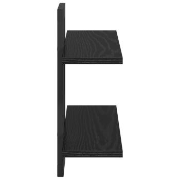Schweberegale Schwarze Eiche 40 x 15 x 40 cm Holzwerkstoff