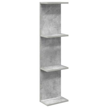 Wandregal Betongrau 22 x 15 x 100 cm Holzwerkstoff