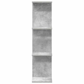Wandregal Betongrau 22 x 15 x 100 cm Holzwerkstoff