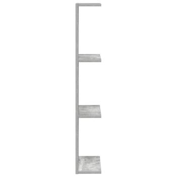 Wandregal Betongrau 22 x 15 x 100 cm Holzwerkstoff
