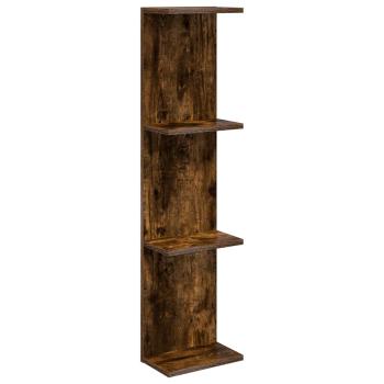 Wandregal Raucheiche 22 x 15 x 100 cm Holzwerkstoff