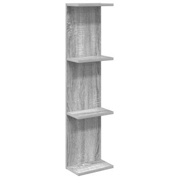 Wandregal Sonoma-Grau 22 x 15 x 100 cm Holzwerkstoff