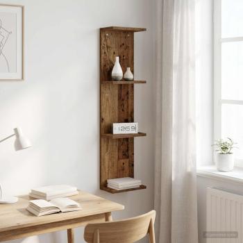 ARDEBO.de - Wandregal Altholz 22 x 15 x 100 cm Holzwerkstoff