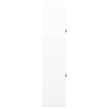 Büroschrank Weiß 90x40x180 cm Stahl