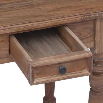 Schreibtisch mit Schubladen 117x57x75 cm Altholz Massiv