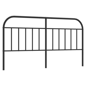 Ersatz-Kopfteil Metall Schwarz 180 cm