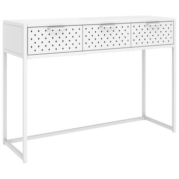 Konsolentisch Weiß 106x35x75 cm Stahl