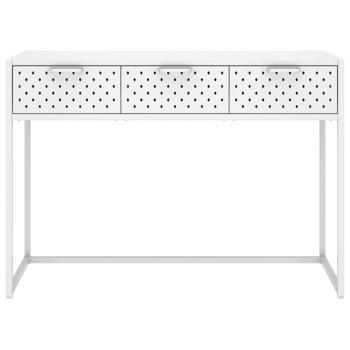 Konsolentisch Weiß 106x35x75 cm Stahl