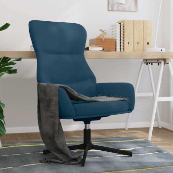 ARDEBO.de - Relaxsessel Blau Samt