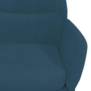 Relaxsessel Blau Samt
