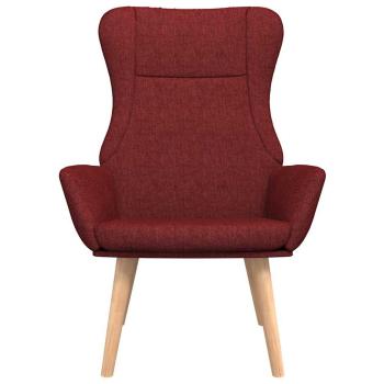 Relaxsessel Stoff Weinrot