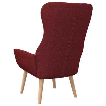 Relaxsessel Stoff Weinrot