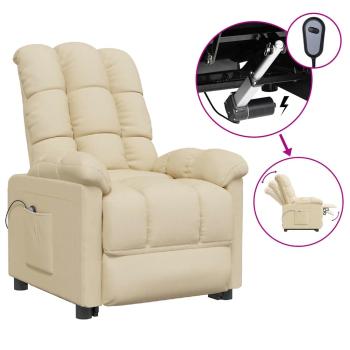 Relaxsessel Elektrisch Creme Stoff
