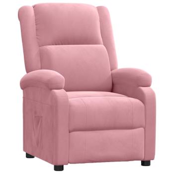 Relaxsessel Rosa Samt