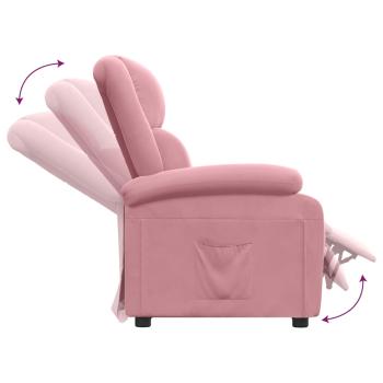 Relaxsessel Rosa Samt