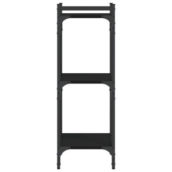 Bücherregal 3 Böden Schwarz 40x30x86 cm Holzwerkstoff