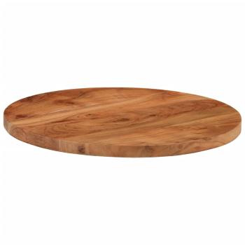 Tischplatte Ø60x2,5 cm Rund Massivholz Akazie