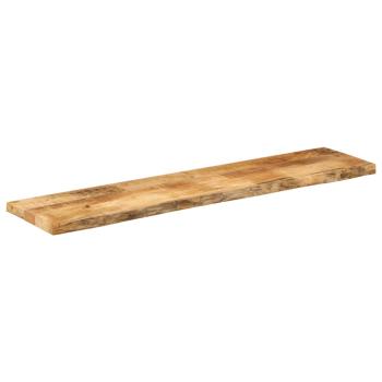 Tischplatte 180x20x3,8 cm Baumkante Massivholz Raues Mangoholz