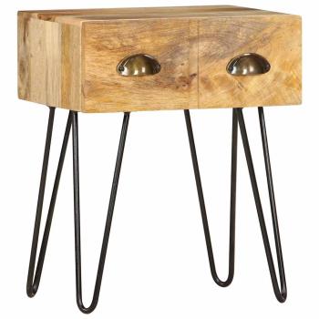 ARDEBO.de - Nachttisch 40x30x50 cm Mango Massivholz
