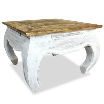 ARDEBO.de - Beistelltisch Massives Mahagoniholz 50x50x35 cm