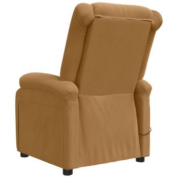 Massagesessel Braun Samt