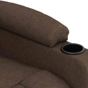 Massagesessel Braun Stoff