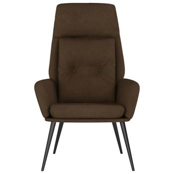 Relaxsessel Braun Wildleder-Optik