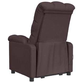 Relaxsessel Elektrisch Dunkelbraun Stoff