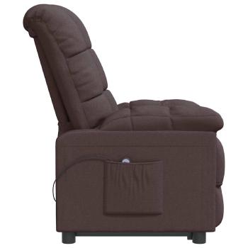Relaxsessel Elektrisch Dunkelbraun Stoff