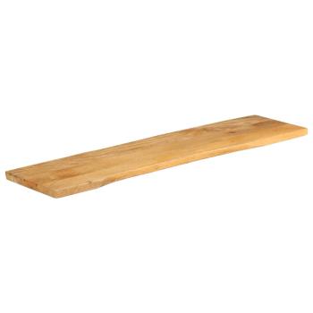 Tischplatte mit Baumkante 160x40x2,5 cm Massivholz Mango