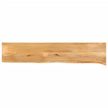 ARDEBO.de - Tischplatte mit Baumkante 180x30x2,5 cm Massivholz Mango