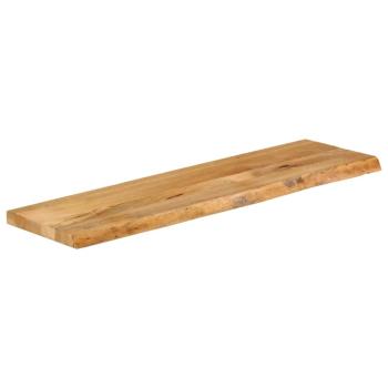 Tischplatte mit Baumkante 100x20x3,8 cm Massivholz Mango