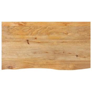 ARDEBO.de - Tischplatte mit Baumkante 120x60x2,5 cm Massivholz Mango