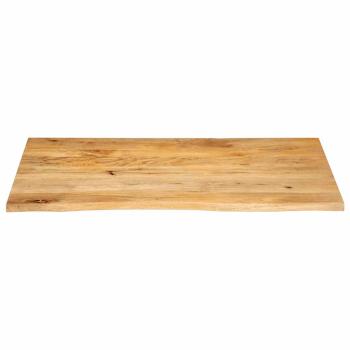 Tischplatte mit Baumkante 120x60x2,5 cm Massivholz Mango