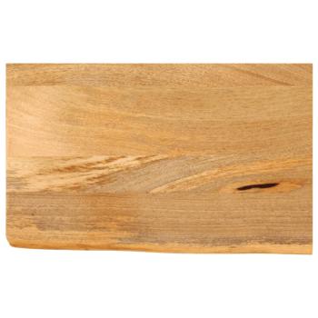 ARDEBO.de - Tischplatte mit Baumkante 50x30x3,8 cm Massivholz Mango