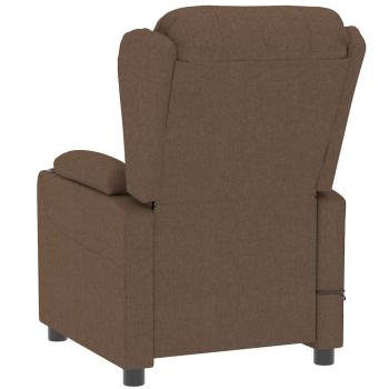 Massagesessel Elektrisch Braun Stoff