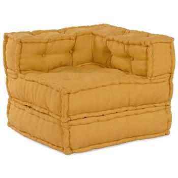 Modulares Sofaelement Gelb 70x70x54 cm Stoff