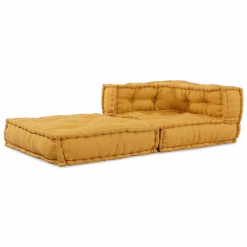 Modulares Sofaelement Gelb 70x70x54 cm Stoff