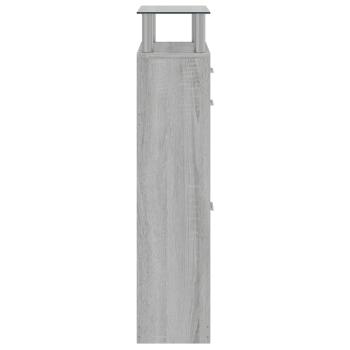 Schuhschrank Grau Sonoma 63x24x104 cm Holzwerkstoff