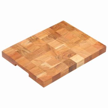 ARDEBO.de - Hackblock 40×30×3,8 cm Akazie Massivholz