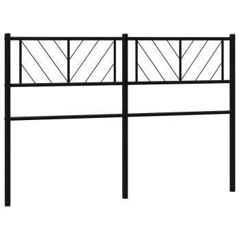 Ersatz-Kopfteil Metall Schwarz 150 cm