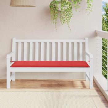ARDEBO.de - Gartenbank-Auflage Rot 150x50x3 cm Oxford-Gewebe