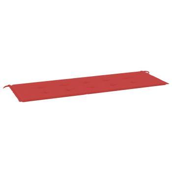 Gartenbank-Auflage Rot 150x50x3 cm Oxford-Gewebe