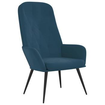 Relaxsessel Blau Samt
