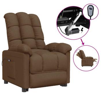 Relaxsessel Elektrisch Braun Stoff