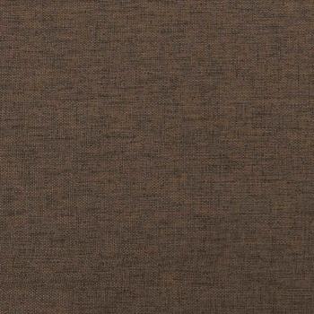 Relaxsessel mit Hocker Braun Stoff